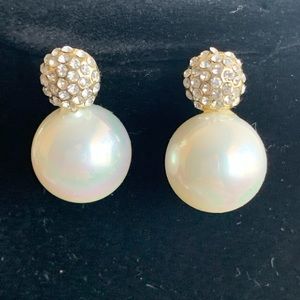 Pearl and crystal Earrings